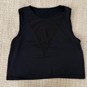 lululemon athletica Black Crop Top